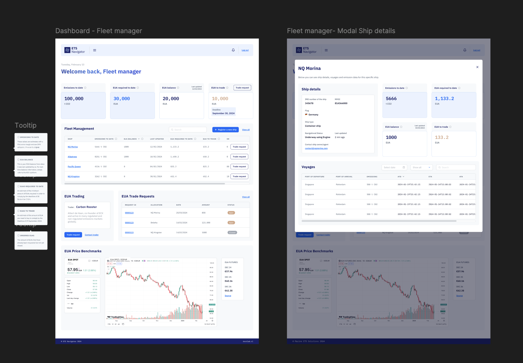 ETS Navigator design screen two.