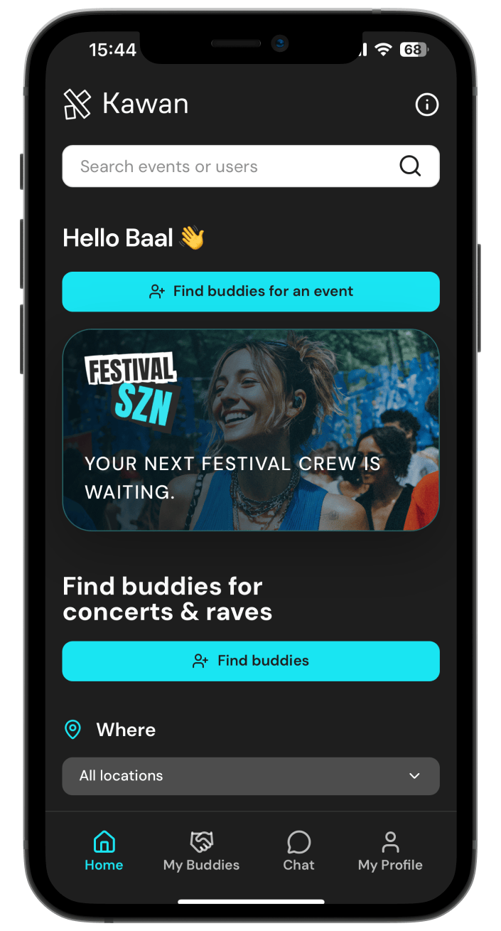 Kawan native iOS app product experience.
